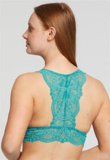 Bralette Belle Époque en dentelle avec dos en T
