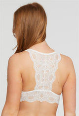 Bralette Belle Époque en dentelle avec dos en T