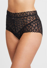 Culotte taille haute en dentelle Lacy