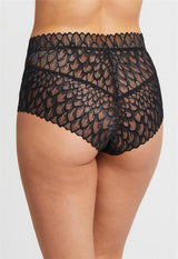 Culotte taille haute en dentelle Lacy