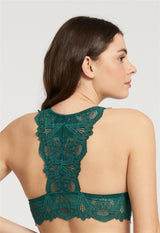 Bralette Belle Époque en dentelle avec dos en T