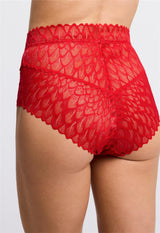 Culotte taille haute en dentelle Lacy