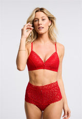 Culotte taille haute en dentelle Lacy