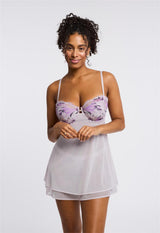 Lavender Fields Balconette Babydoll Set