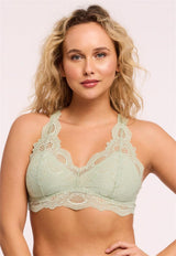 Bralette Belle Époque en dentelle avec dos en T