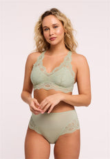 Bralette Belle Époque en dentelle avec dos en T