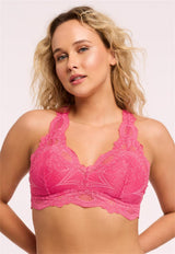 Bralette Belle Époque en dentelle avec dos en T