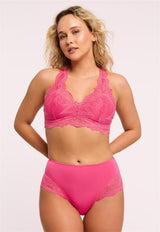 Bralette Belle Époque en dentelle avec dos en T