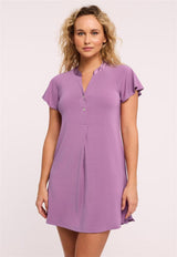 Chemise de nuit à manches flottantes