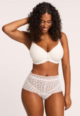 Culotte taille haute en dentelle Lacy