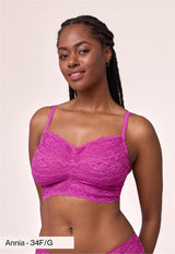 Bralette en dentelle taille bonnet