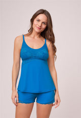 Ensemble short et camisole avec soutien de la poitrine