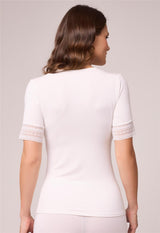 Haut à manches longues et col en V BodyBliss