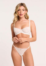 Lacy Thong with adjustable sides