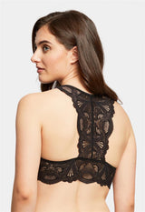 Bralette Belle Époque en dentelle avec dos en T