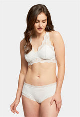 Bralette Belle Époque en dentelle avec dos en T