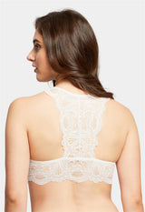 Bralette Belle Époque en dentelle avec dos en T