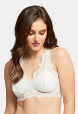 Bralette Belle Époque en dentelle avec dos en T