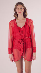 Peingoir en dentelle Lacy