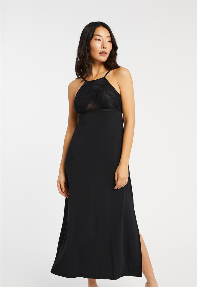 Parisian Nights High Neck Long Gown