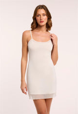 Round Neck Mid-Thigh Slip