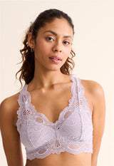 Bralette Belle Époque en dentelle avec dos en T