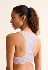 Bralette Belle Époque en dentelle avec dos en T