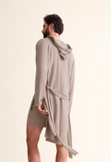Peignoir à capuche boyfriend