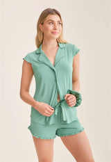 Ensemble pyjama shorty