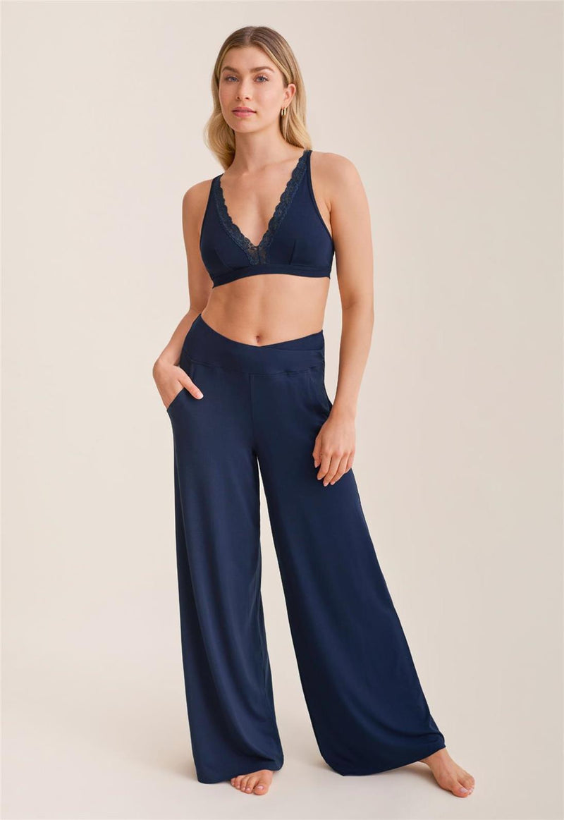 Pantalon évasé avec poches