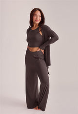 Flared leg pant with pockets