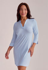 Chemise de nuit 3/4 manches avec poches