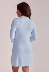 Chemise de nuit 3/4 manches avec poches