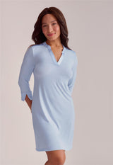 Chemise de nuit 3/4 manches avec poches
