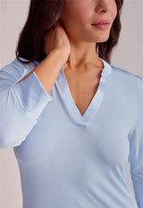 Chemise de nuit 3/4 manches avec poches