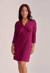 V-Neck Nightshirt 3/4 Sleeve