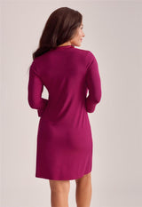 V-Neck Nightshirt 3/4 Sleeve