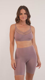 BodyBliss Biker Short with Anti-chafing