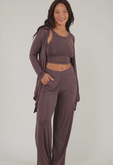 Flared leg pant with pockets