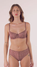 Soutien-gorge demi dentelle Woodrose Flirt