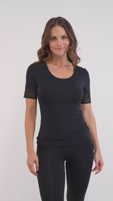 BodyBliss Short Sleeve Top